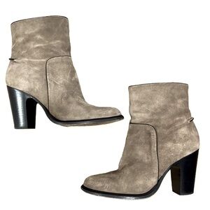Rag & Bone Grayson Suede Leather High Ankle Boots Size 39 Size 9
